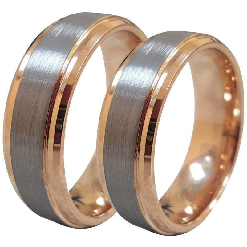 TUNGSTEN BAND outlet 8MM Gray And Rose