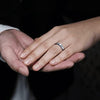 Dacre Tungsten Carbide Wedding Ring Comfort Fit Blue Round Domed Brushed - 2mm - 8mm