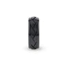 Diomedes black titanium ring, front view