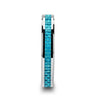 Taqi Blue Carbon Fiber Inlay Tungsten Carbide Wedding Band - 4mm - 10mm