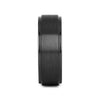 Memphis black titanium ring, side view