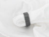 Black Titanium Ring with Polished Beveled Edges and Brush Finished Center - 8mm