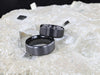 Black Titanium Ring with Polished Beveled Edges and Brush Finished Center - 8mm