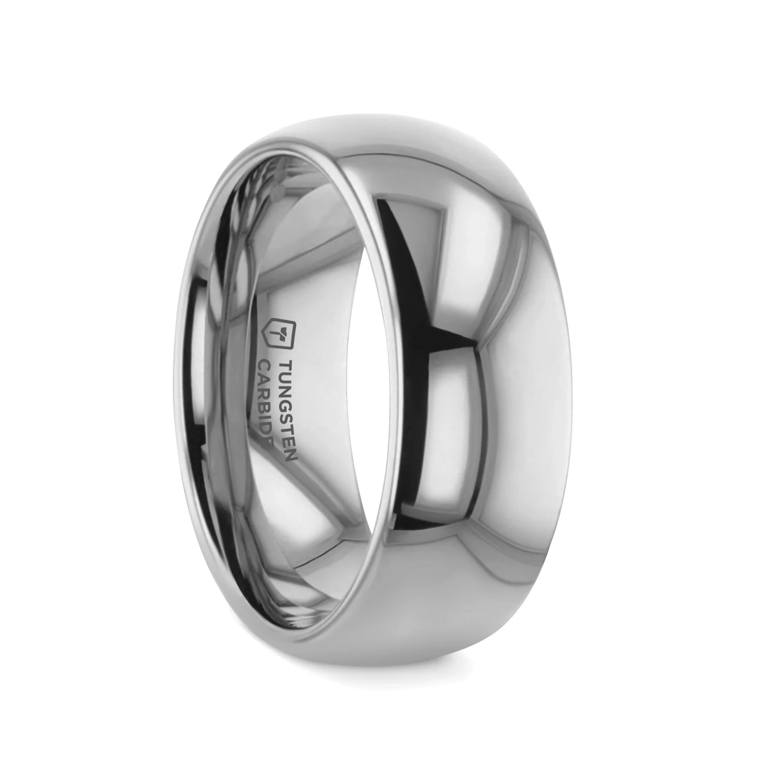 Reviancy Domed Highly Polished Tungsten Carbide Wedding Ring - 2mm - 12mm