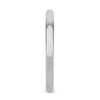 Domed White Tungsten Carbide Ring with Brushed Finish for Her - 2mm