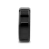 Theseus black titanium ring, side view