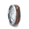 Thando Men's Tungsten Wedding Ring Made From Genuine Whiskey Barrels - 8mm
