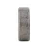 Titanium Ring with Beveled Edges and Meteorite Pattern - 8mm