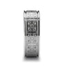 Flat Tungsten Ring Laser Engraved Celtic Crosses - 8mm