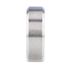 Flat Beveled Edges Titanium Ring with Brushed Center and Vibrant Blue Inside - 8mm