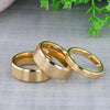 Alexandria gold-plated tungsten ring, front view