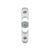 Polished Domed Tungsten Carbide Ring with Alexandrite Setting - 4mm