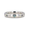 Polished Domed Tungsten Carbide Ring with Alexandrite Setting - 4mm
