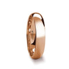 Thono Classic Domed Rose Gold Plated Tungsten Carbide Wedding Ring 4mm - 8mm