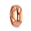 Thono Classic Domed Rose Gold Plated Tungsten Carbide Wedding Ring 4mm - 8mm
