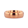 Thono Classic Domed Rose Gold Plated Tungsten Carbide Wedding Ring 4mm - 8mm