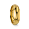 Tidam Classic Domed Gold-Plated Tungsten Carbide Ring Polished - 4mm - 10mm
