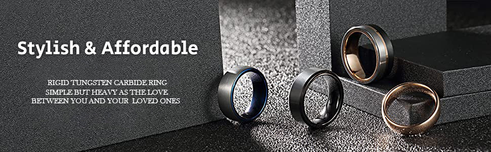 Tungsten Wedding Bands For Men & Women  Free Laser Engraving– The Artisan  Rings