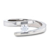 ension Set Titanium Diamond Ring