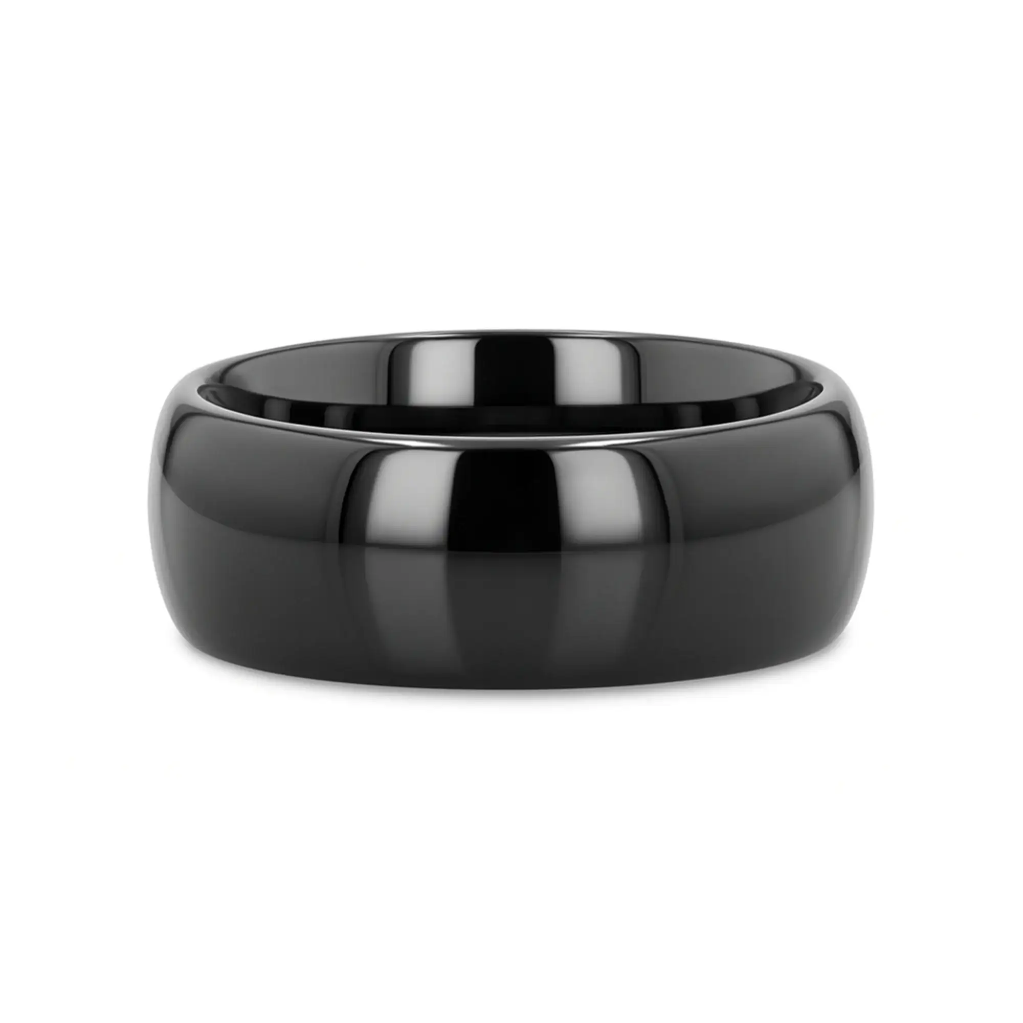 Kratos black titanium ring, flat lay