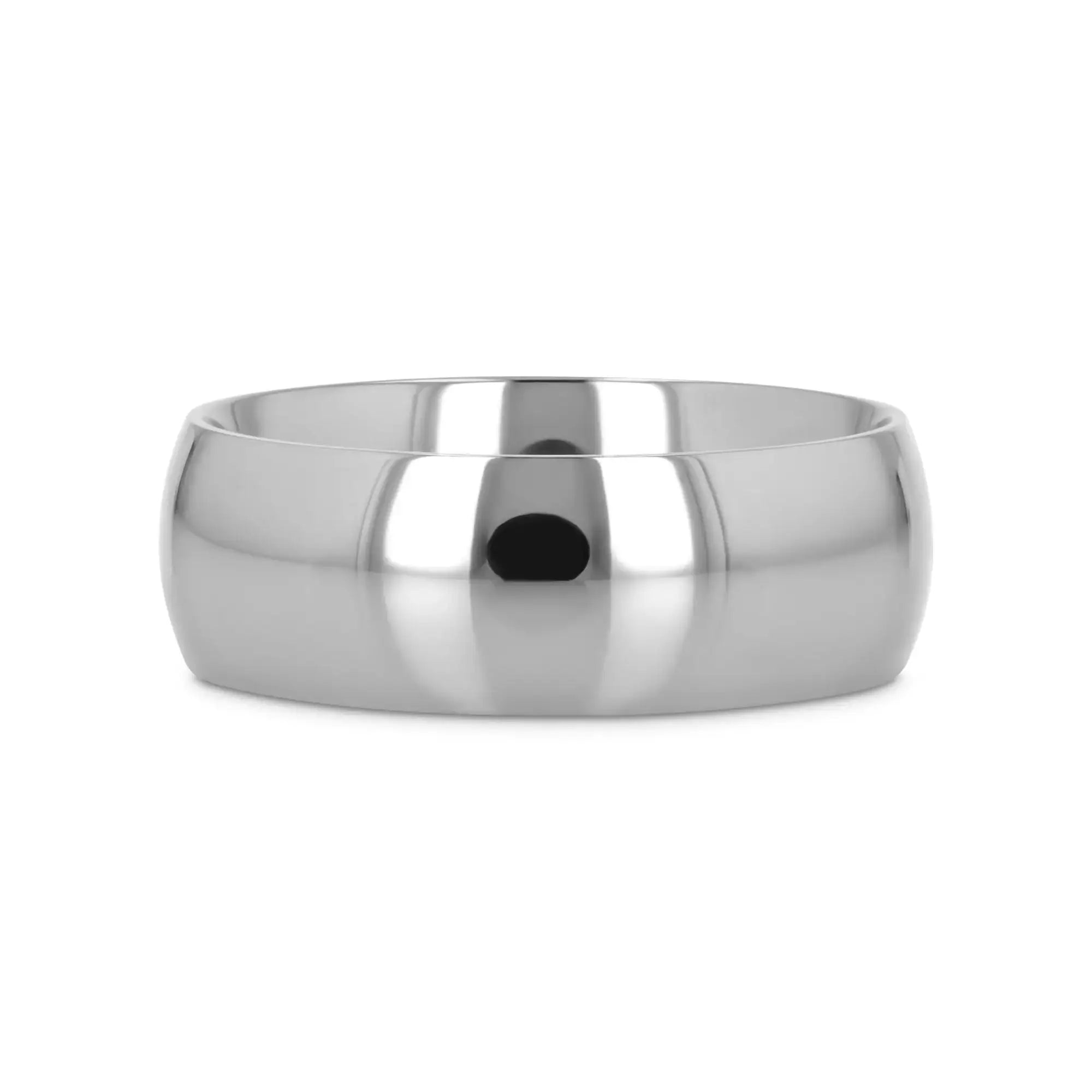 Rhodes titanium ring, flat lay