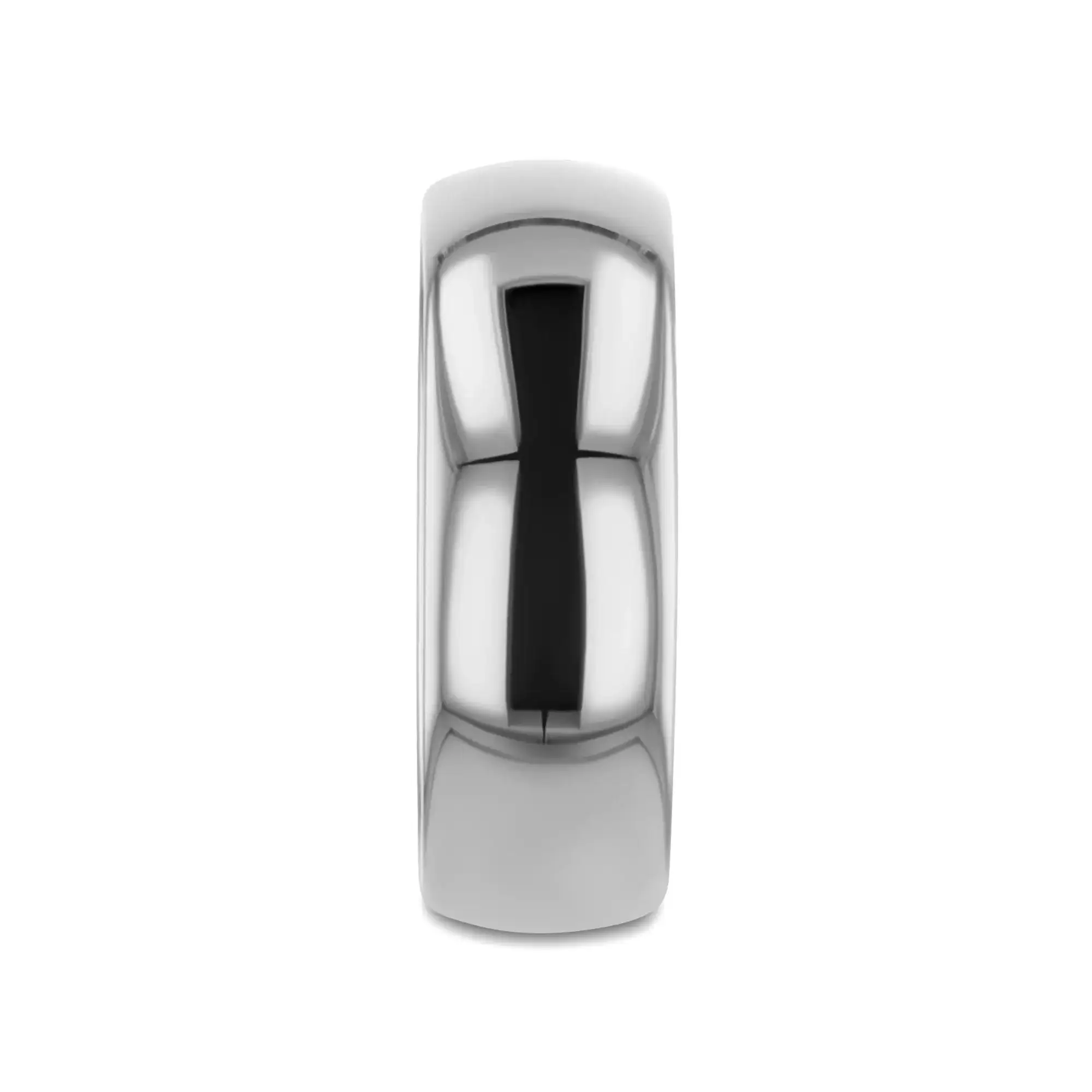 Rhodes titanium ring, side view