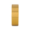 Ithaca gold-plated brushed tungsten ring, side view