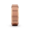 Endymion rose gold titanium ring, front view
