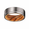 HARTO Men’s Grooved Tungsten Wedding Ring w/ Bocote Wood Sleeve 8mm
