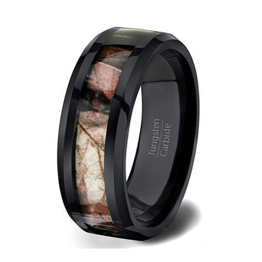 Tungsten clearance camo ring