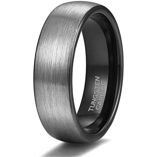 YORK Unisex Tungsten Engagement Wedding Band Brushed Finish - 4mm - 8mm